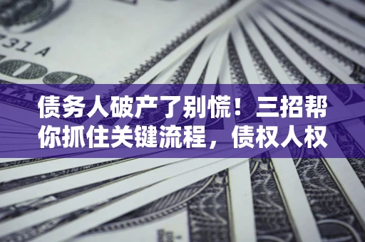 北京债务人破产了别慌！三招帮你抓住关键流程，债权人权益不再缩水