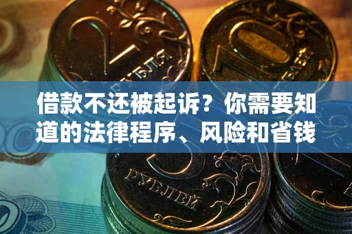 北京借款不还被起诉？你需要知道的法律程序、风险和省钱技巧